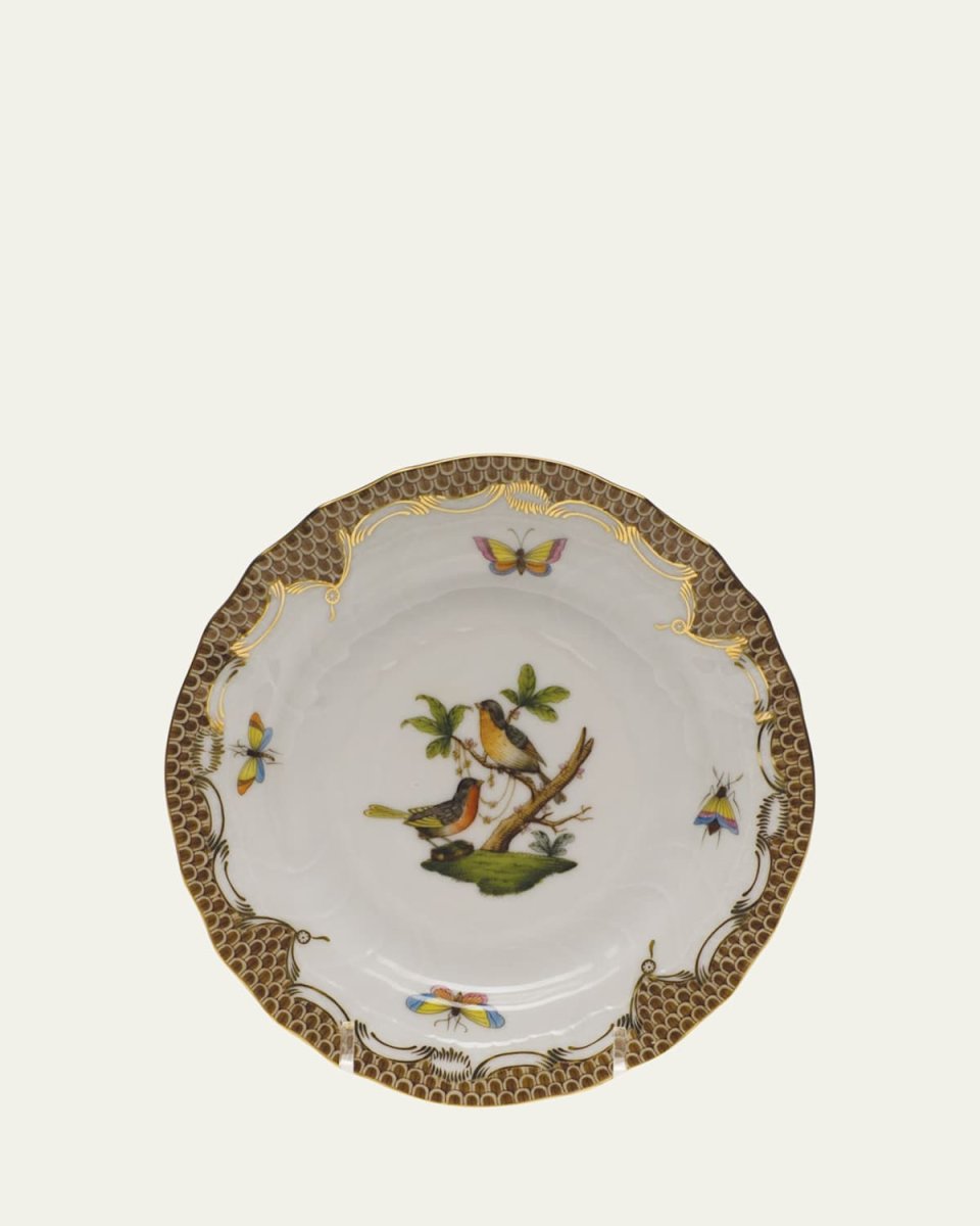 Rothschild Bird Brown Motif 08 Bread & Butter Plate